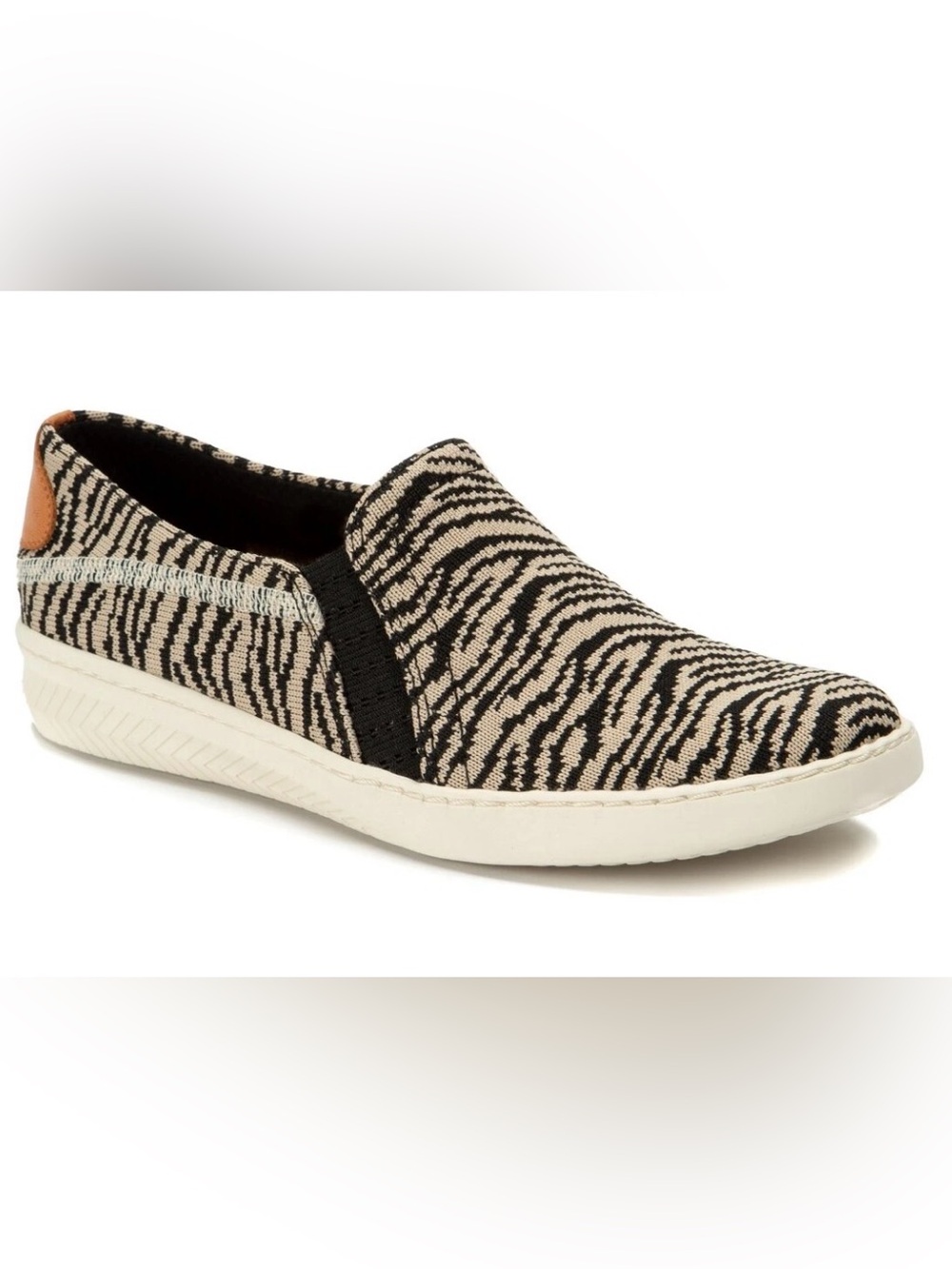 Women’s Baretraps Black Multi Zebra Yadier Slip On Loafer Casual Sneakers Sz 8.5